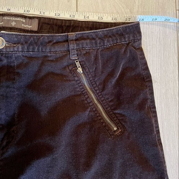 Vintage 90s mid rise wide leg brown corduroy pants - Picture 6 of 8